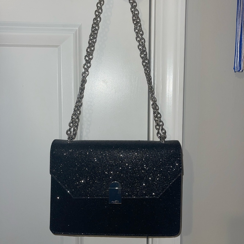 Black Glitter Aldo Bag